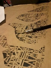 切り絵ワールドへようこそ！～ポストカードを作るの巻～